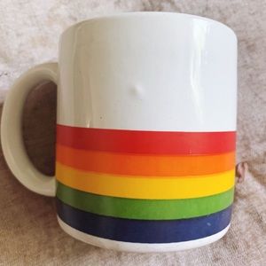 Vintage rainbow mug